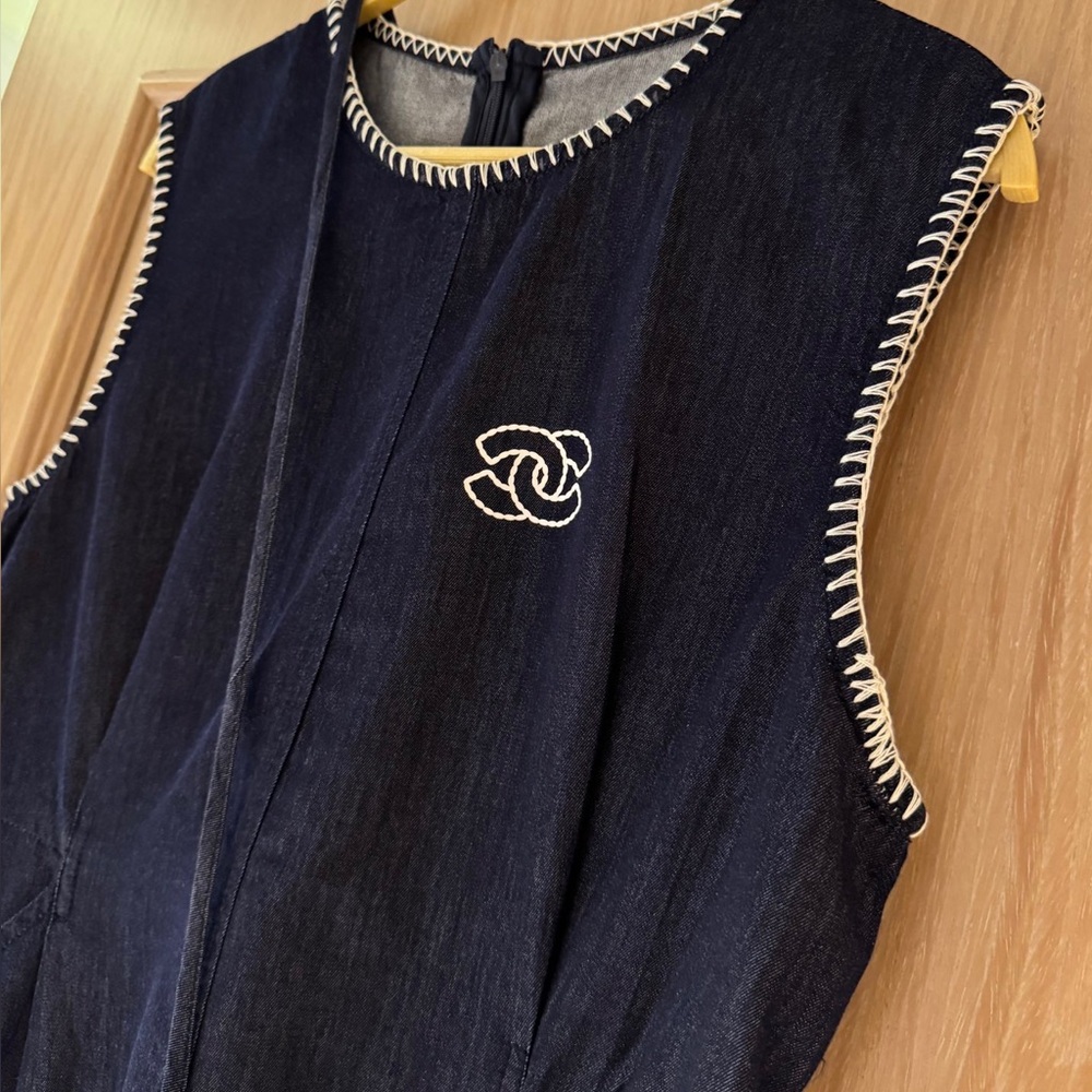 Chanel Denim Sleeveless Dress - Picture 5 of 6